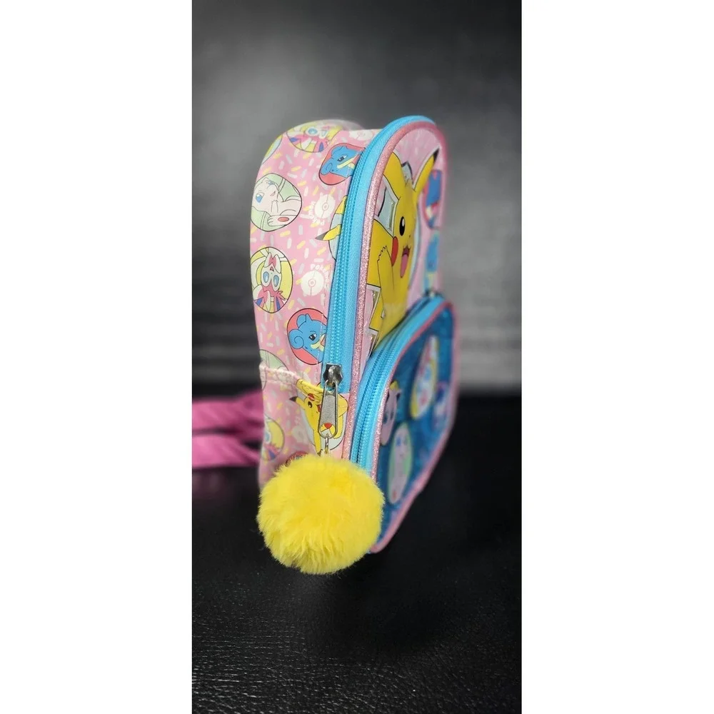 Bioworld Pokemon Pink Mini Multi Pokémon  Backpack Pikachu
